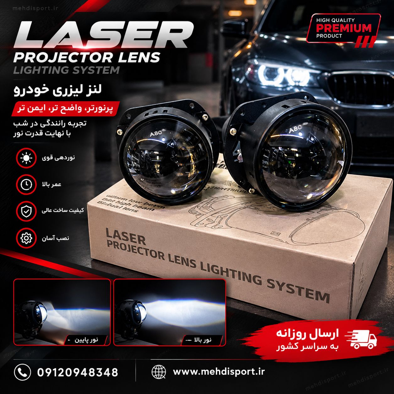 لنز 2.5 اینچ لنزو مدل 100