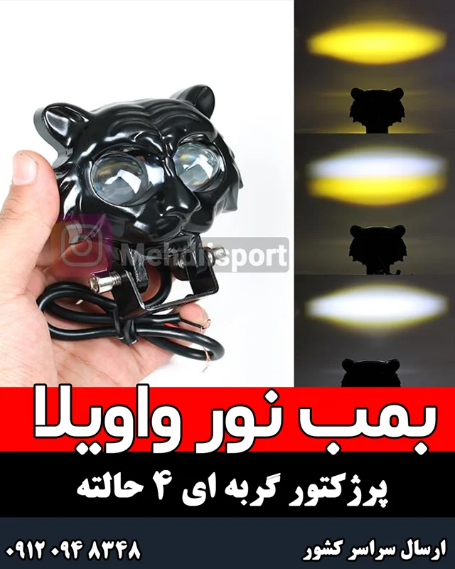 پرژکتور گربه ای / جغدی 4 حالته + فیلم محصول