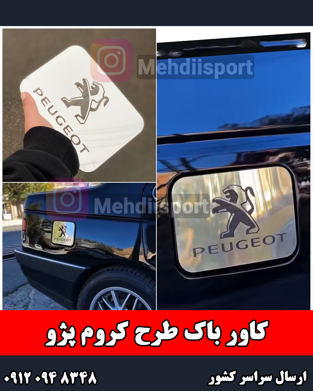 کاور درب باک استیل پژو